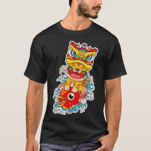 Camiseta Dragón chino kawaii bengalí para niños