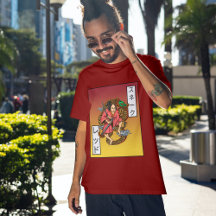 Dragón chino maroon vintage y Katana samurai