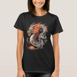 Camiseta Dragón Chino Mitología Asiática Zodiaco