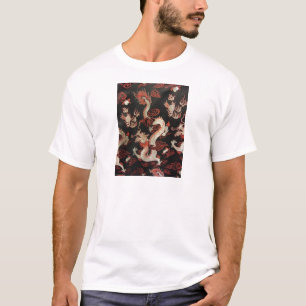 Camiseta Dragón chino plateado