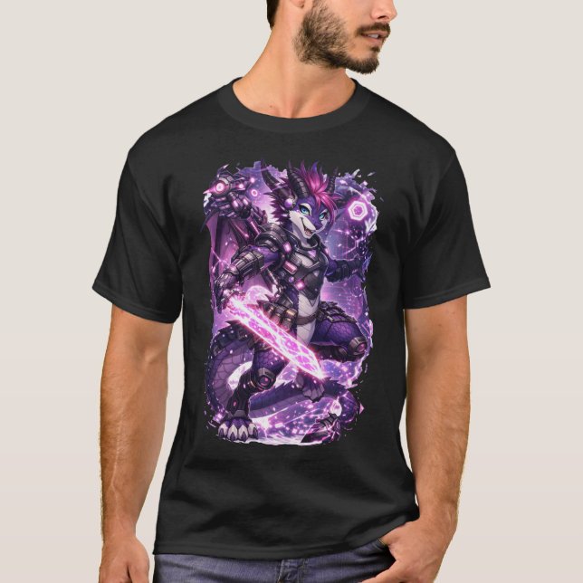 Camiseta Dragón Cibernético (Anverso)