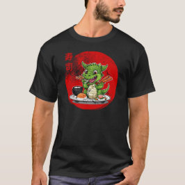 Camiseta Dragón comiendo sushi