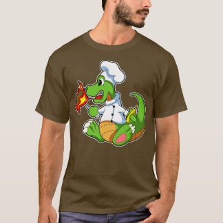 Camiseta Dragón como chef con delantal de cocina