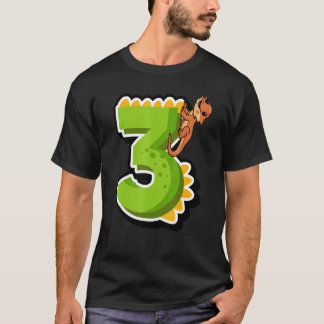 Camiseta Dragón con barba 3er cumpleaños Reptile Animal Gra