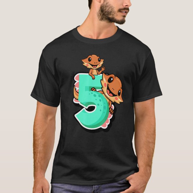 Camiseta Dragón con barba 5.º Reptile Animal Graph (Anverso)