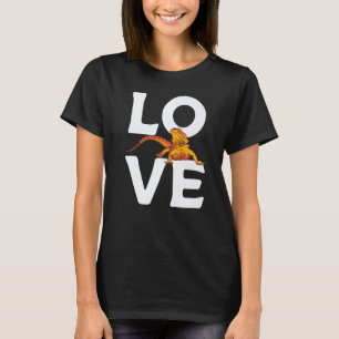 Camiseta Dragón con barba de amor Mascota Reptile Lizard Be