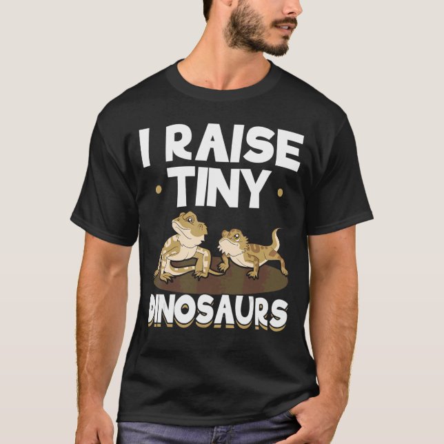 Camiseta Dragón con barba de dinosaurios reptiles Lizard (Anverso)