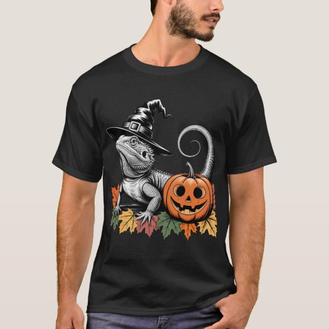 Camiseta Dragón con barba de Halloween (Anverso)