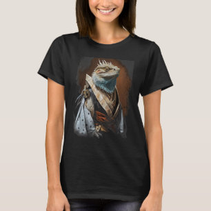 Camiseta Dragón con barba de Samurai japonés vintage