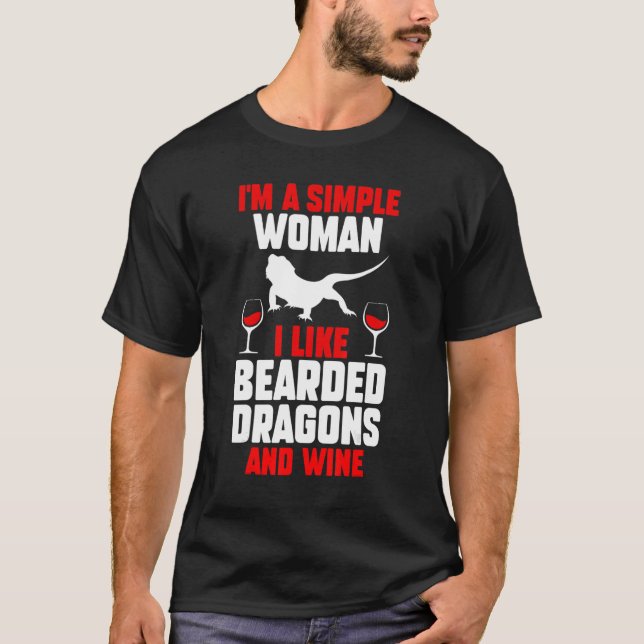 Camiseta Dragón con barba de vino 1 (Anverso)