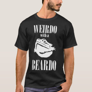Camiseta Dragón Con Barba Diseño Reptile Weirdo Con Beardo