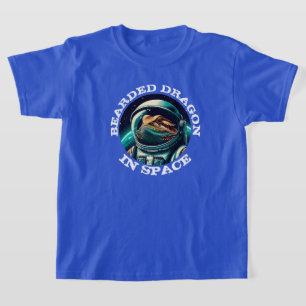 Camiseta Dragón con barba divertida en el espacio