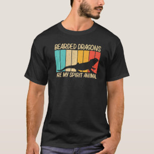 Camiseta Dragón con barba Guay Para Hombres Reptile Lizard