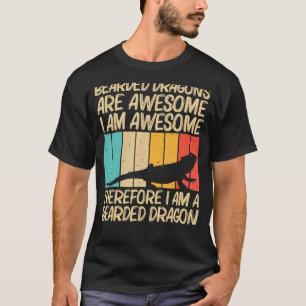Camiseta Dragón con barba Guay Para Hombres Reptile Lizard