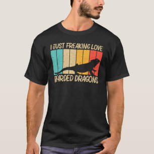 Camiseta Dragón con barba Guay Para Hombres Reptile Lizard