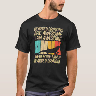 Camiseta Dragón con barba Guay Para Hombres Reptile Lizard
