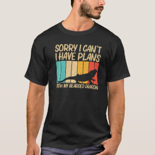Camiseta Dragón con barba Guay Para Hombres Reptile Lizard