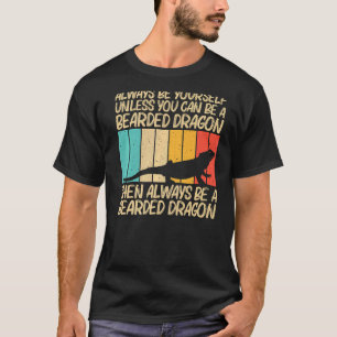 Camiseta Dragón con barba Guay Para Hombres Reptile Lizard