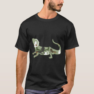 Camiseta Dragón con barba I Lizard I Pogona Silhouette
