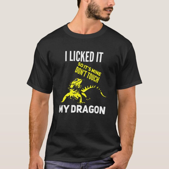 Camiseta Dragón con barba Lizard lo pegué así que es mi don (Anverso)