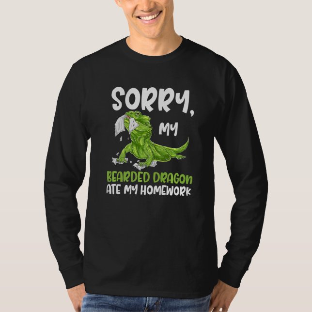 Camiseta Dragón con barba Lizard Lo Siento Mi Beardeddragon (Anverso)