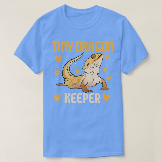 Camiseta Dragón con barba Lizard Tiny Dragon Keeper Herpeto (Diseño del anverso)