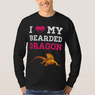Camiseta Dragón con barba me encantan mis hombres dragones