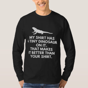 Camiseta Dragón Con Barba Mi Tiene Un Dinosaurio Pequeño En