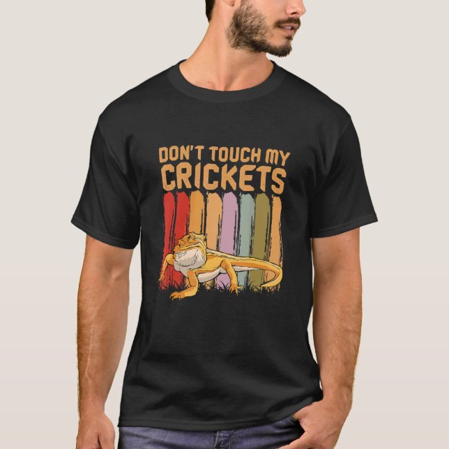 Camiseta Dragón con barba no toque mi barriga de cricket (Anverso)