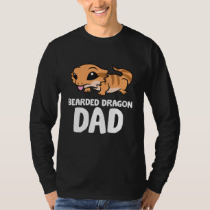 Camiseta Dragón con barba Papá Reptile Lizard Padre con bar
