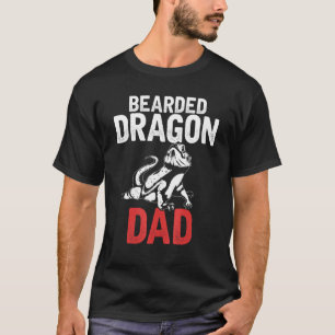 Camiseta Dragón con barba para hombres papá Reptile Animal