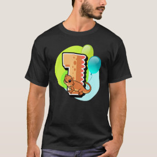 Camiseta Dragón con barba Primer Día Reptile Gráfica Animal
