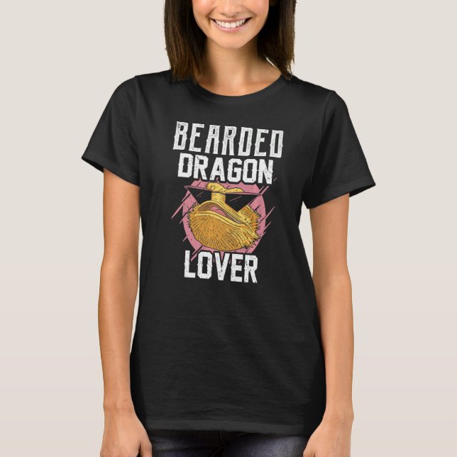 Camiseta Dragón con barba Reptile Mascota Animal (Anverso)