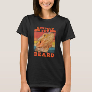 Camiseta Dragón Con Barba Respeta La Barba Lizard Y Reptil