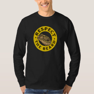 Camiseta Dragón Con Barba Respeto A La Barba Pagona Lizard