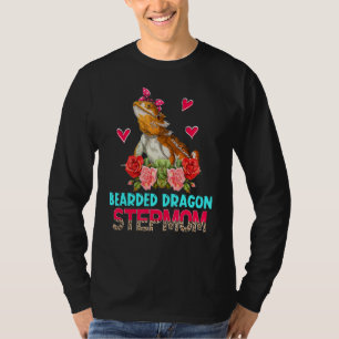 Camiseta Dragón con barba Stepmom Cute Flowers Bearded Drag