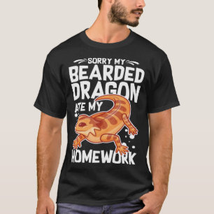 Camiseta Dragón con barba Terrario Tank Care Food Habitat L