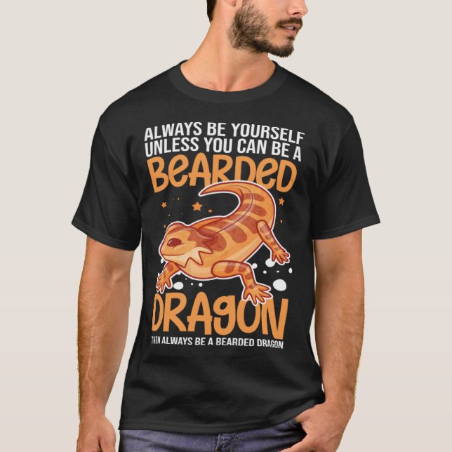 Camiseta Dragón con barba Terrario Tank Care Food Habitat L (Anverso)
