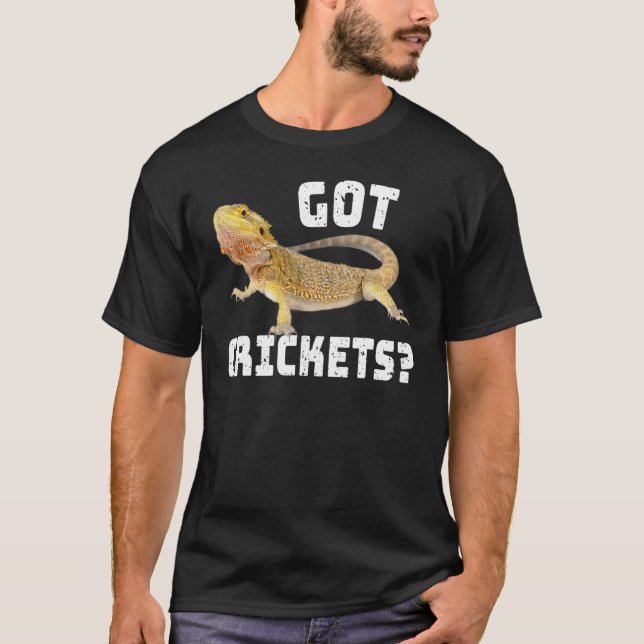 Camiseta Dragón con barba tiene cricket Lizard Reptile (Anverso)