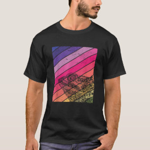 Camiseta Dragón con barba Vintage Estilo Retro Lizard R