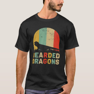 Camiseta Dragón con barba Vintage Estilo Retro Mascota Liza