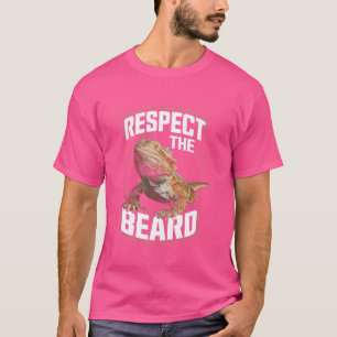 Camiseta Dragón Con Cabeza Divertida Respeta La Barba Lizar