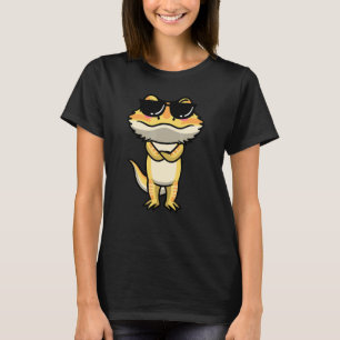 Camiseta Dragón Con Correa Pogona Reptile Lizard Con Vidrio