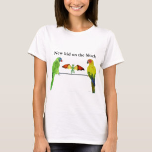Camiseta Dragón con pájaros
