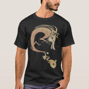 Camiseta dragón con pez pequeño