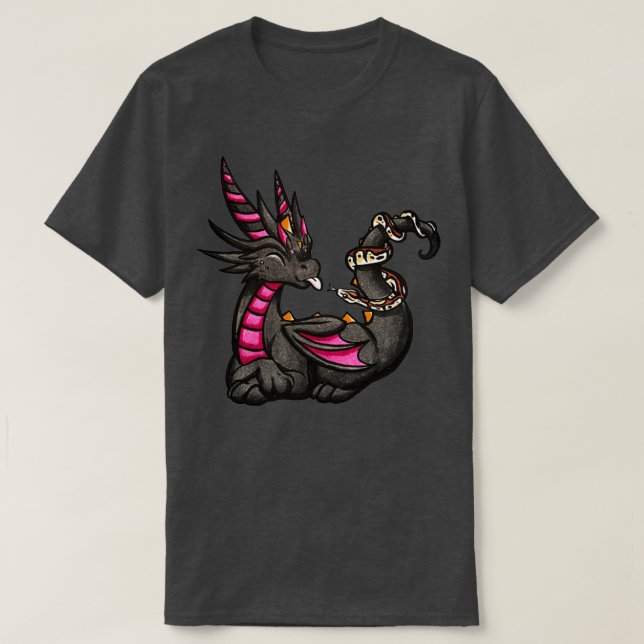 Camiseta Dragón con Python (Diseño del anverso)