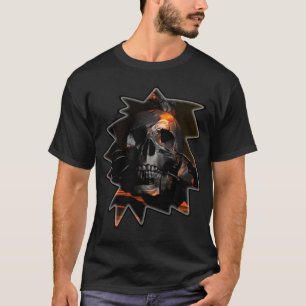 Camiseta Dragón con tee de corte de cráneo