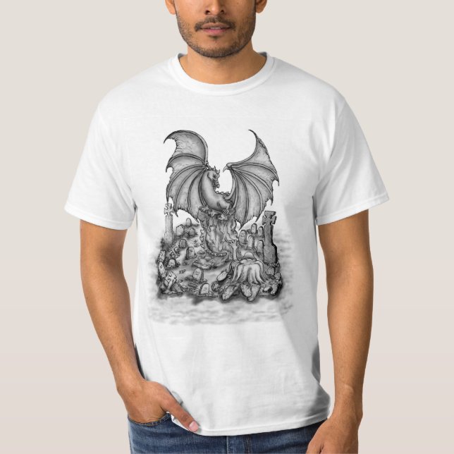 Camiseta Dragón con zombi (Anverso)