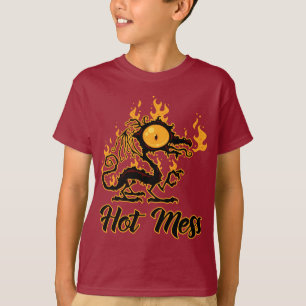 Camiseta Dragón crispado de Hot Mess