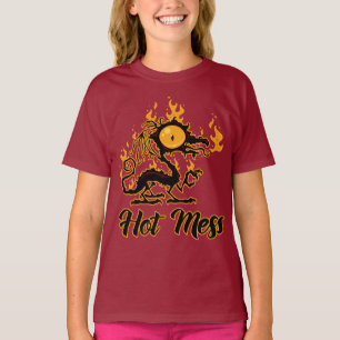 Camiseta Dragón crispado de Hot Mess